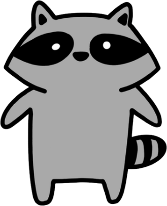 Mapache de Raccoon Wave
